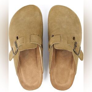 ADAMUMU Clogs for Womens Suede Clogs